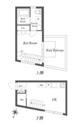 パセオ三軒茶屋イースト&ウエスト W401 間取り図