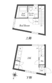 パセオ三軒茶屋イースト&ウエスト W403 間取り図