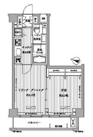 メゾンカルム西新宿 407 間取り図