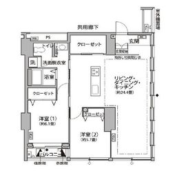 東雲キャナルコートCODAN 11-315 間取り図