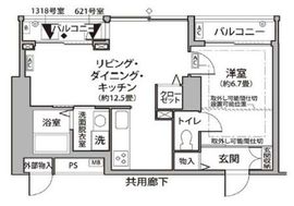 東雲キャナルコートCODAN 11-1318 間取り図