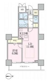 ロイヤルパークスタワー南千住 514 間取り図