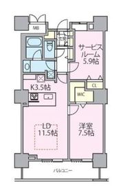 ロイヤルパークスタワー南千住 1902 間取り図