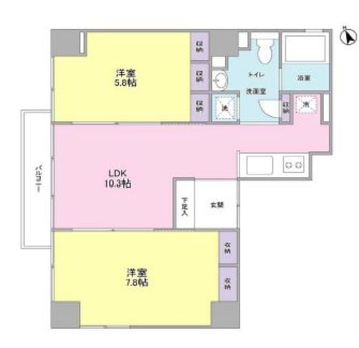 マルシュ代々木 602 間取り図