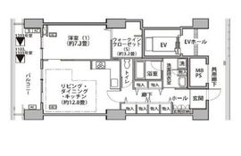 東雲キャナルコートCODAN 16-1303 間取り図