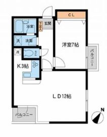 ローレルフラット 504 間取り図