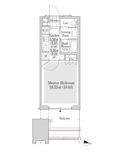 ラ・トゥール新宿アネックス 512 間取り図