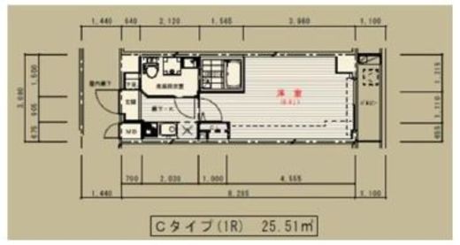 オーキッドレジデンス本駒込 202 間取り図