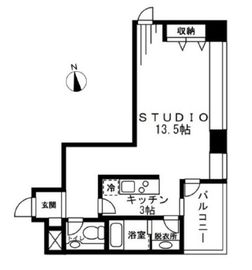 レジディアタワー麻布十番 506 間取り図