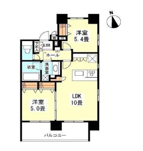 ガーラプレイス新宿御苑 1306 間取り図