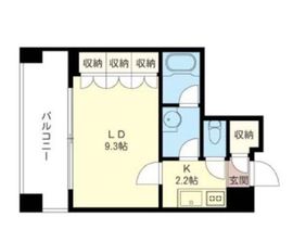 プライムメゾン銀座イースト 1403 間取り図