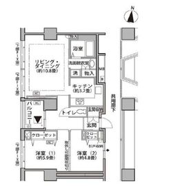 東雲キャナルコートCODAN 19-704 間取り図