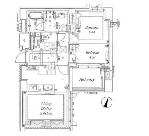 ザ・パークハウス六番町 3階 間取り図