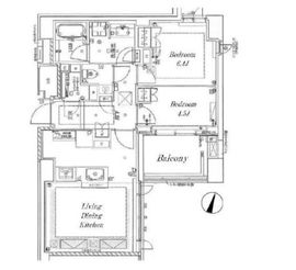 ザ・パークハウス六番町 3階 間取り図