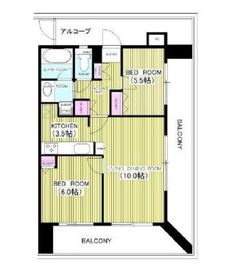 ライオンズマンション西麻布シティ 13階 間取り図