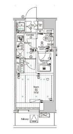 プレミアムキューブ品川大崎 11階 間取り図