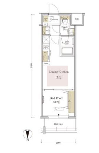 アーバネックス森下3 502 間取り図
