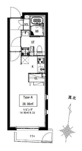 ルオーレ三宿 403 間取り図