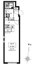 ルオーレ三宿 202 間取り図