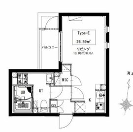 ルオーレ三宿 301 間取り図