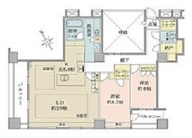 グランスイート虎ノ門 18階 間取り図