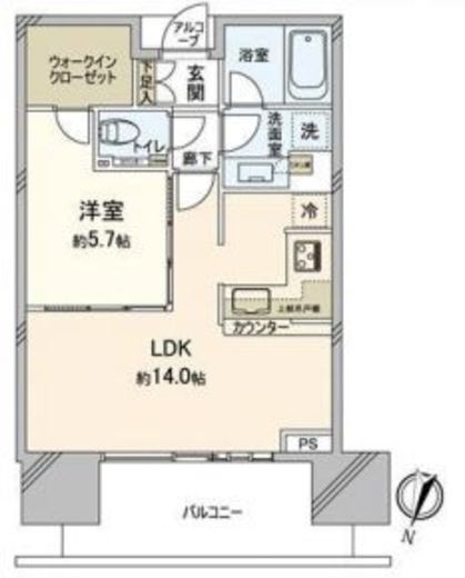二子玉川ライズタワー 23階 間取り図