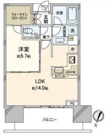 二子玉川ライズタワー 23階 間取り図