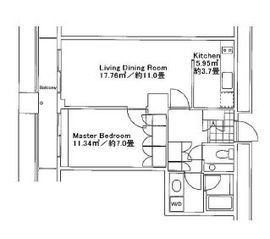 グランパークハイツ 1007 間取り図