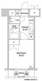 コンフォリア芝浦キャナル 1002 間取り図