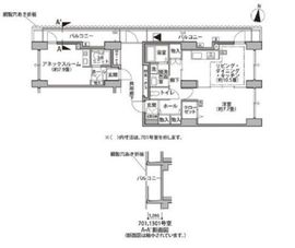 東雲キャナルコートCODAN 14-1301 間取り図