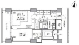 東雲キャナルコートCODAN 16-1110 間取り図