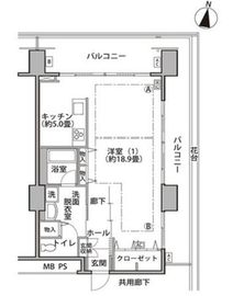 東雲キャナルコートCODAN 17-404 間取り図