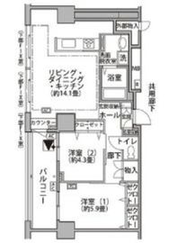 東雲キャナルコートCODAN 19-503 間取り図