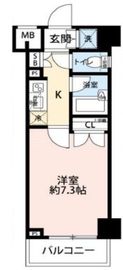 パレステュディオ新宿パークサイド 7階 間取り図