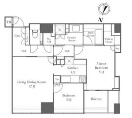 ブリリア一番町 11階 間取り図