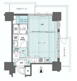 フェニックス西参道タワー 6階 間取り図