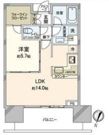 二子玉川ライズタワー 24階 間取り図