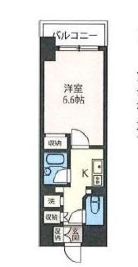 エスティメゾン神田 1004 間取り図