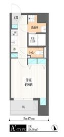 雷門江戸マンション 605 間取り図