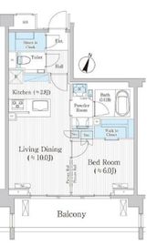 バウスステージ広尾 404 間取り図