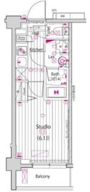 ガーラ大井町グランドステージ 6階 間取り図
