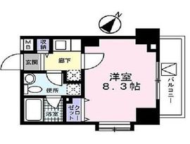 メルヴェーユ日本橋浜町 401 間取り図