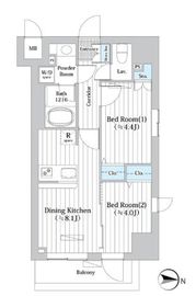 ルーエ押上 204 間取り図