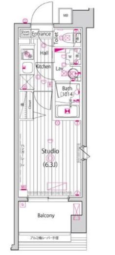ガーラ大井町グランドステージ 6階 間取り図