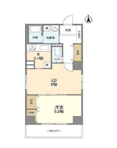 ローズマンションミヤハラ 301 間取り図