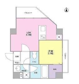 高輪三枝ビル 404 間取り図
