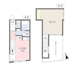 オークラレジデンス北参道 401 間取り図