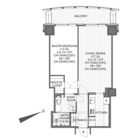 愛宕グリーンヒルズフォレストタワー 403 間取り図