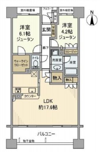 イトーピア麻布 12階 間取り図