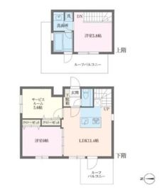 アルティザ池尻 404 間取り図